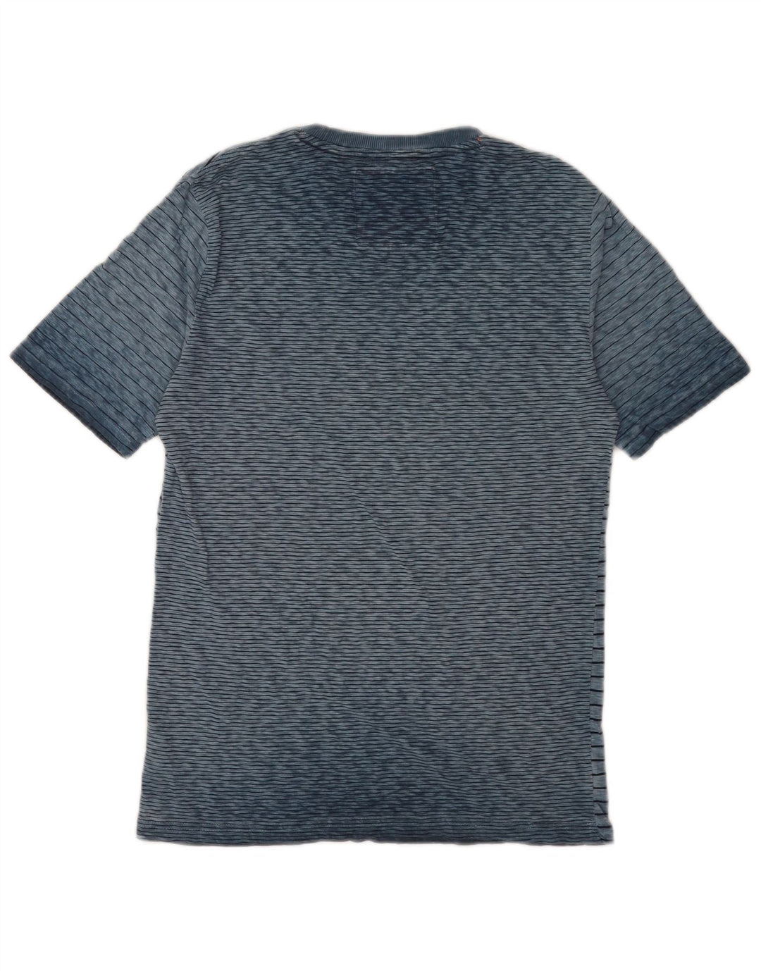 Camiseta masculina Superdry Top médio listrado azul algodão