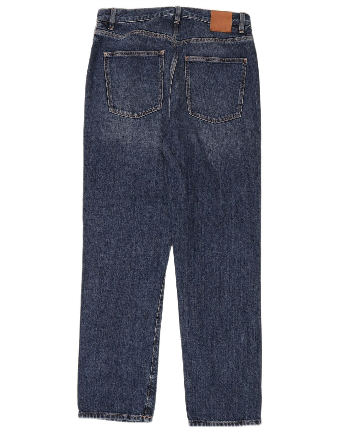 Jeans retos femininos Massimo Dutti EU 36 XS W26 L30 azul algodão