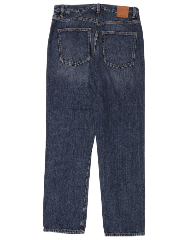 Jeans retos femininos Massimo Dutti EU 36 XS W26 L30 azul algodão