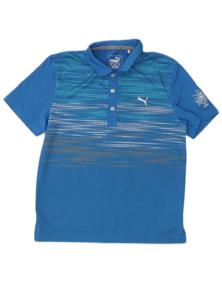 Polo PUMA Menino 7-8 Anos Poliéster Geométrico Azul