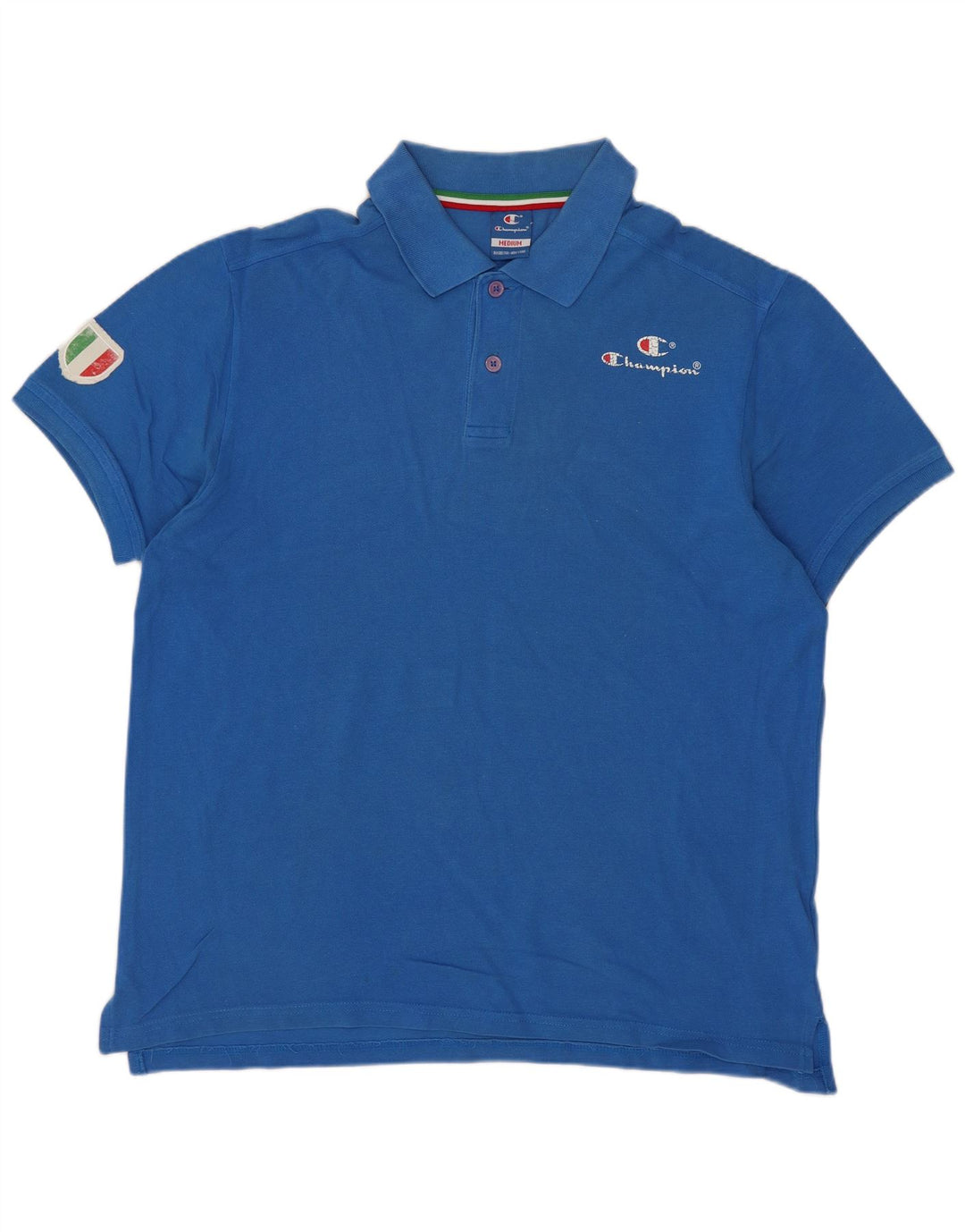 Camisa polo masculina Champion algodão azul médio