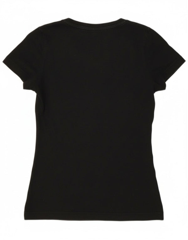 Adidas Camiseta Feminina Graphic Top UK 4/6 XS Algodão Preto