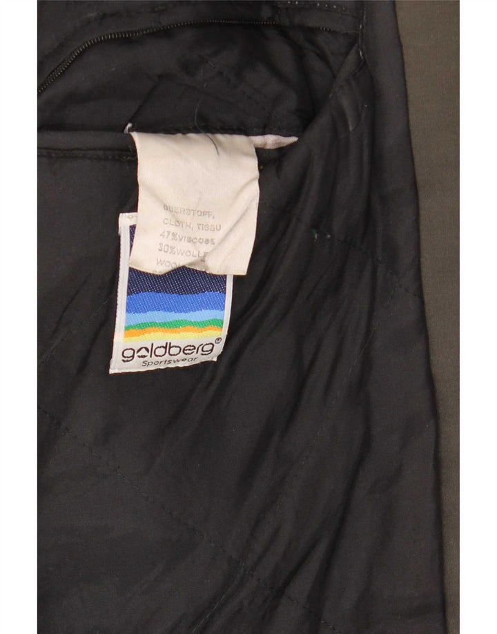 Jaqueta bomber vintage masculina solta IT 48 Viscose Colourblock cinza médio