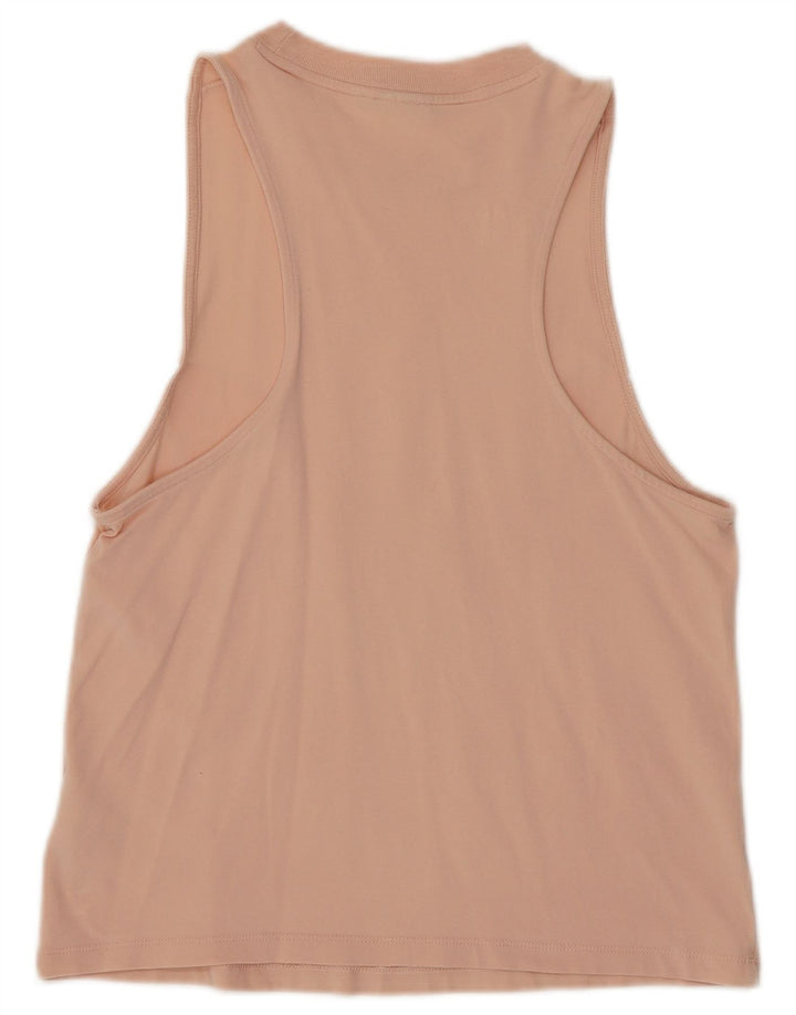 ADIDAS Womens Graphic Vest Top UK 8 Pequeno Algodão Rosa