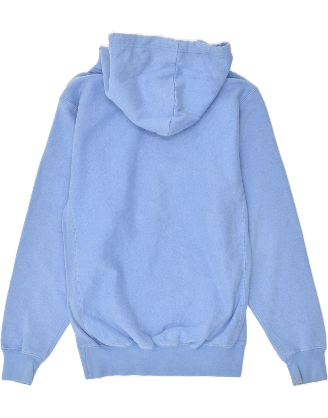 VINTAGE Mens Graphic Hoodie Jumper XS Blue Cotton Vintage Vintage and Second-Hand Vintage from Messina Hembry 