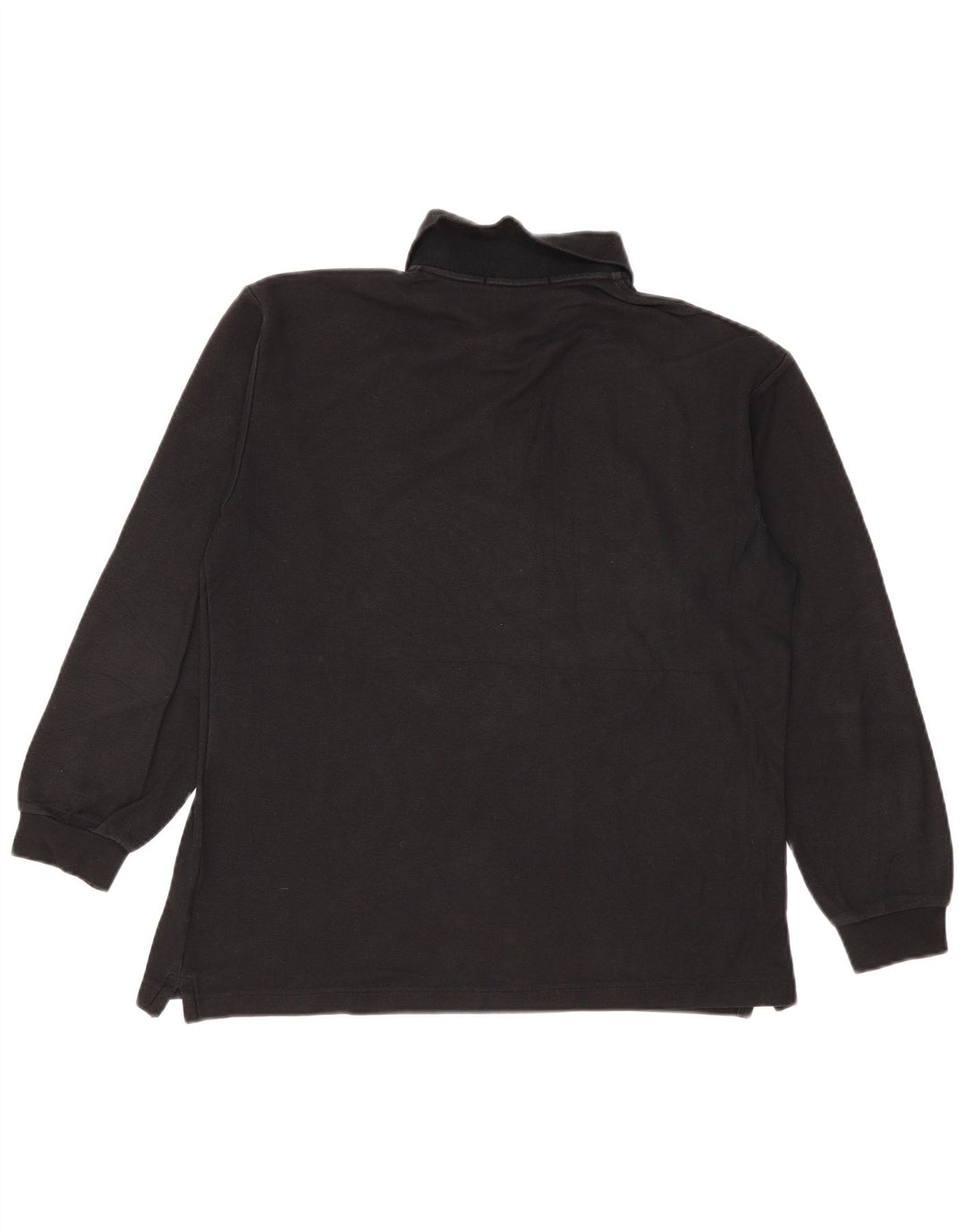 Camisa polo masculina Fila manga comprida IT 50 algodão preto médio