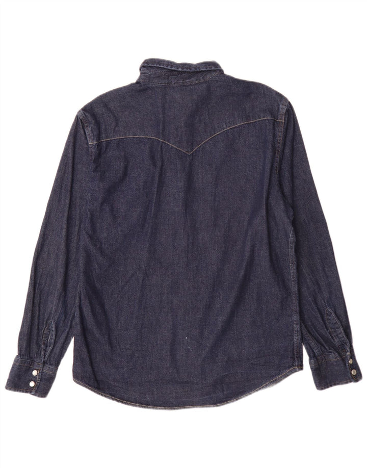 Camisa jeans masculina Levi's Standard Fit azul médio clássico