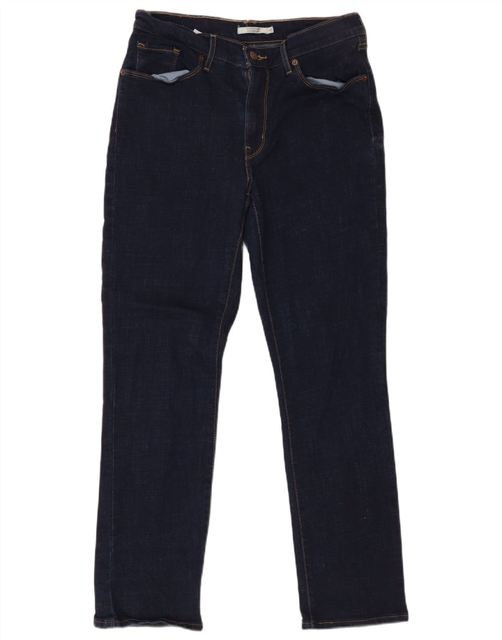 Jeans feminino Levi's Classics Straight US 10 Grande W30 L30 Azul marinho