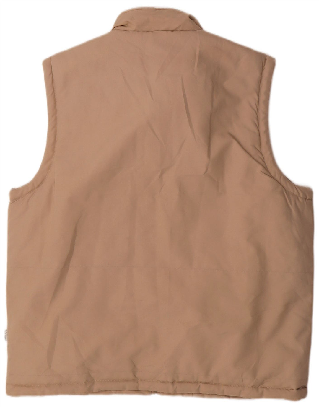 Colete utilitário masculino vintage UK 42 XL poliéster bege