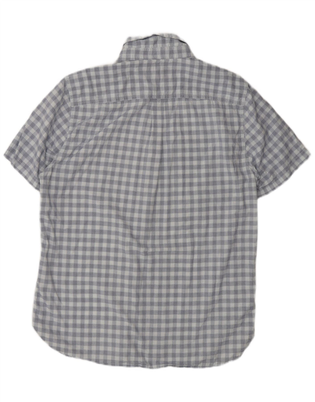 Camisa masculina de manga curta SUPERDRY Regular Fit XL azul xadrez algodão