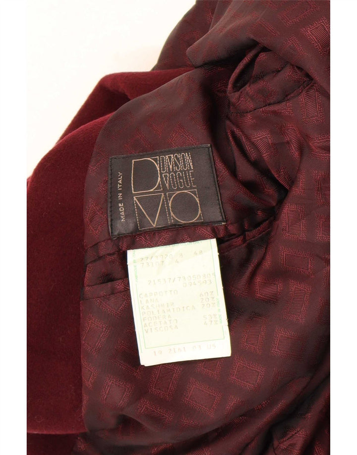 Sobretudo masculino Division Vogue IT 48 médio lã borgonha