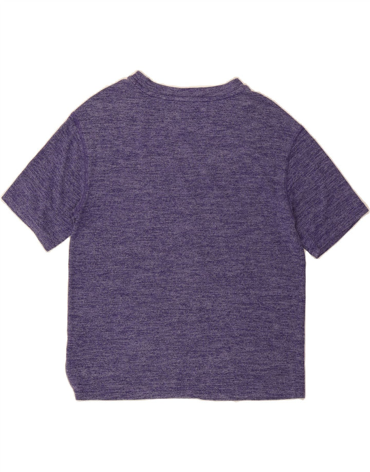 MARKS & SPENCER Womens T-Shirt Top UK 10 Small Purple Viscose Vintage Marks & Spencer and Second-Hand Marks & Spencer from Messina Hembry 