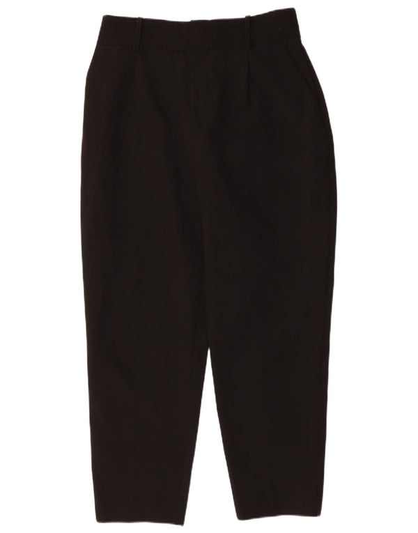 Zara Calça Chino Feminina Cintura Alta Pegged Grande W30 L27 Preta