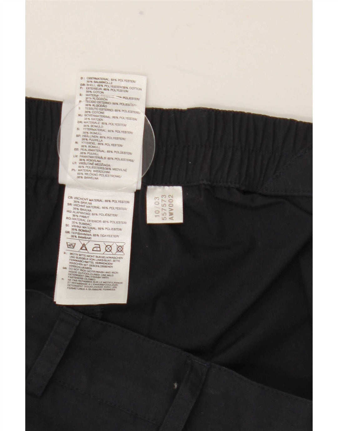 Calça cargo reta masculina Adidas média W32 L31 azul marinho poliéster
