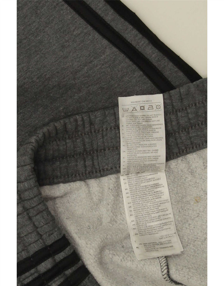 Calça de treino masculina Adidas Joggers cinza médio algodão