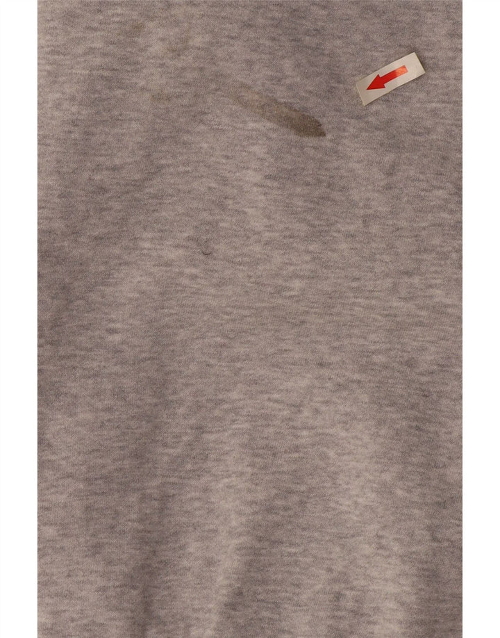 Puma feminino gráfico moletom jumper médio algodão cinza