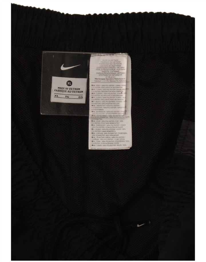 Calça de treino masculina Nike XL preta colorblock poliéster