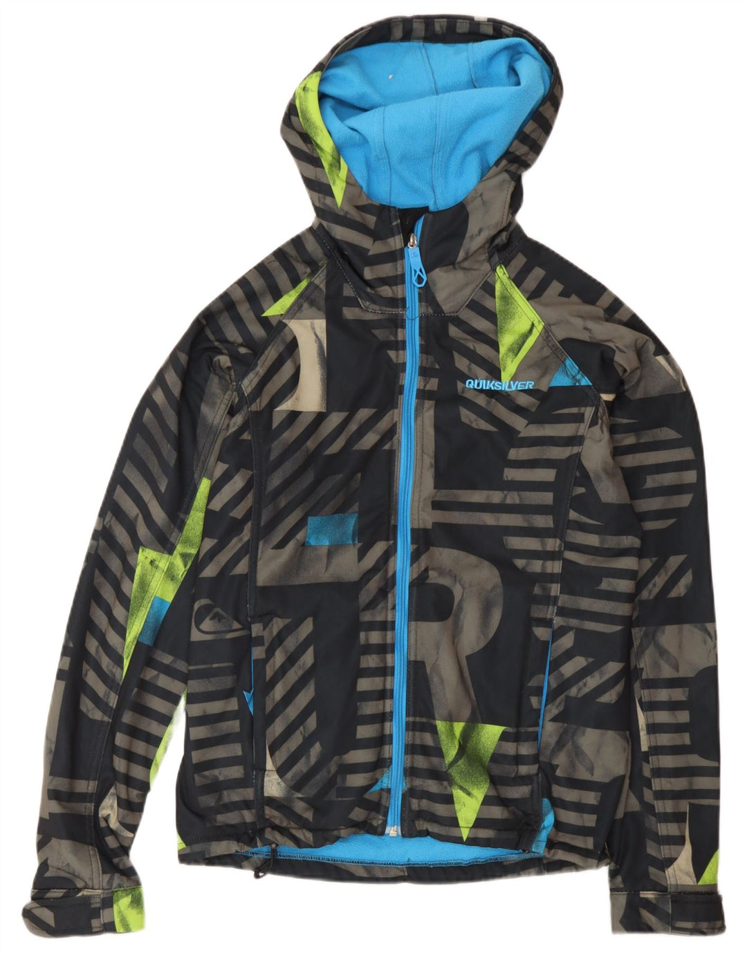 Jaqueta corta-vento gráfica Quiksilver Boys 13-14 anos multicolorida