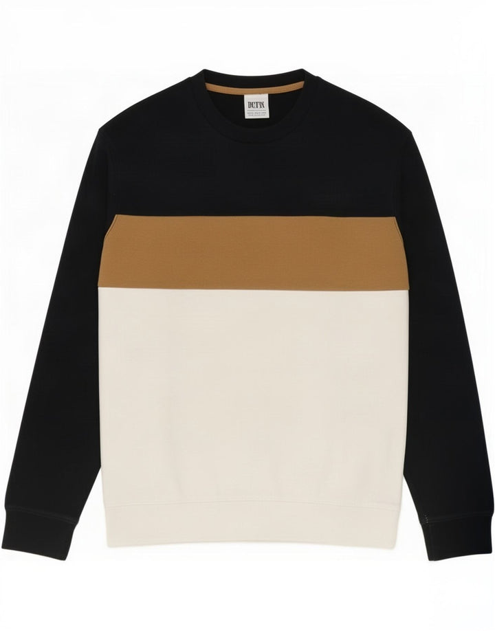 Zara Moletom Masculino Jumper Médio Multicolorido Colorblock