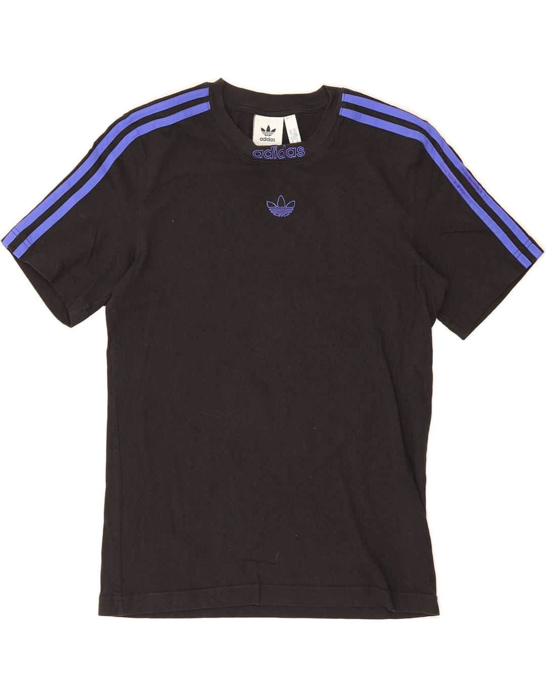 ADIDAS Mens T-Shirt Top XS Black Cotton Vintage Adidas and Second-Hand Adidas from Messina Hembry 