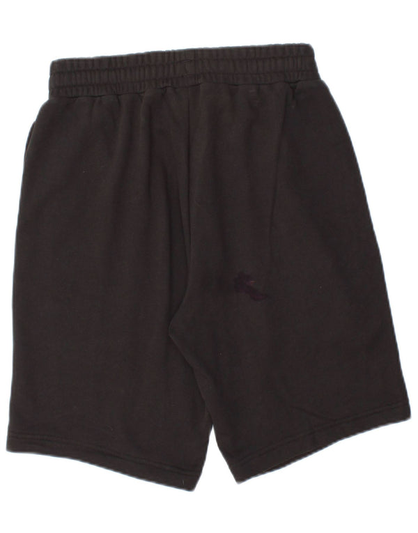 Puma Mens Graphic Sport Shorts Pequeno Algodão Preto