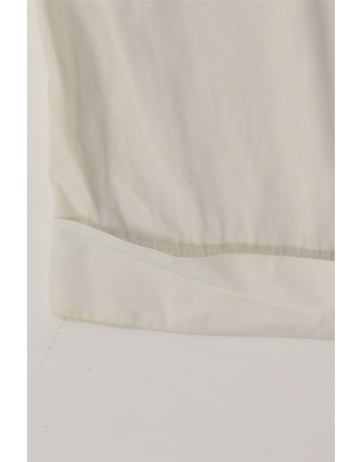 Shorts Chino Feminino Benetton IT 42 Médio W30 Algodão Branco