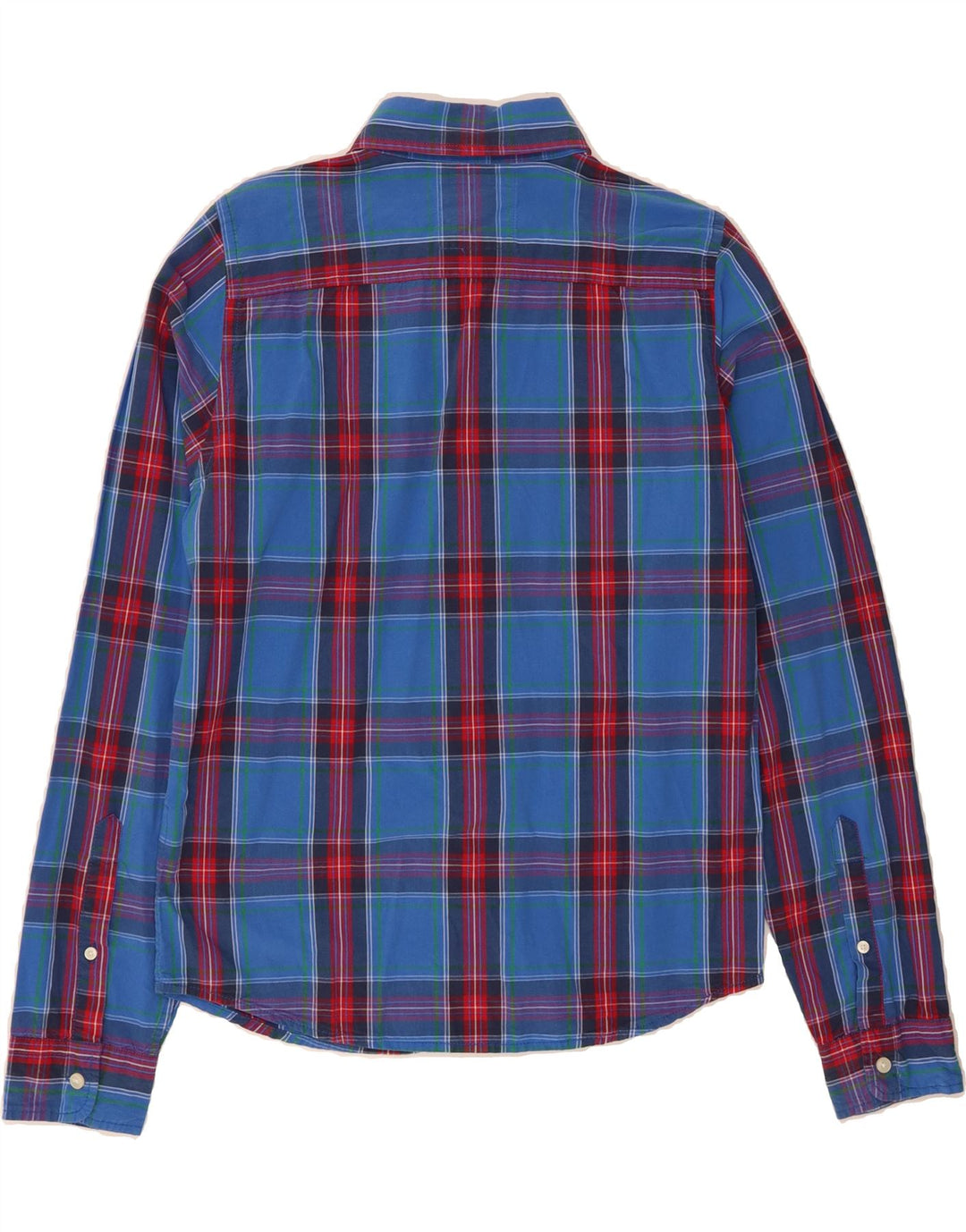 HOLLISTER Mens Shirt Large Blue Check Cotton Vintage Hollister and Second-Hand Hollister from Messina Hembry 
