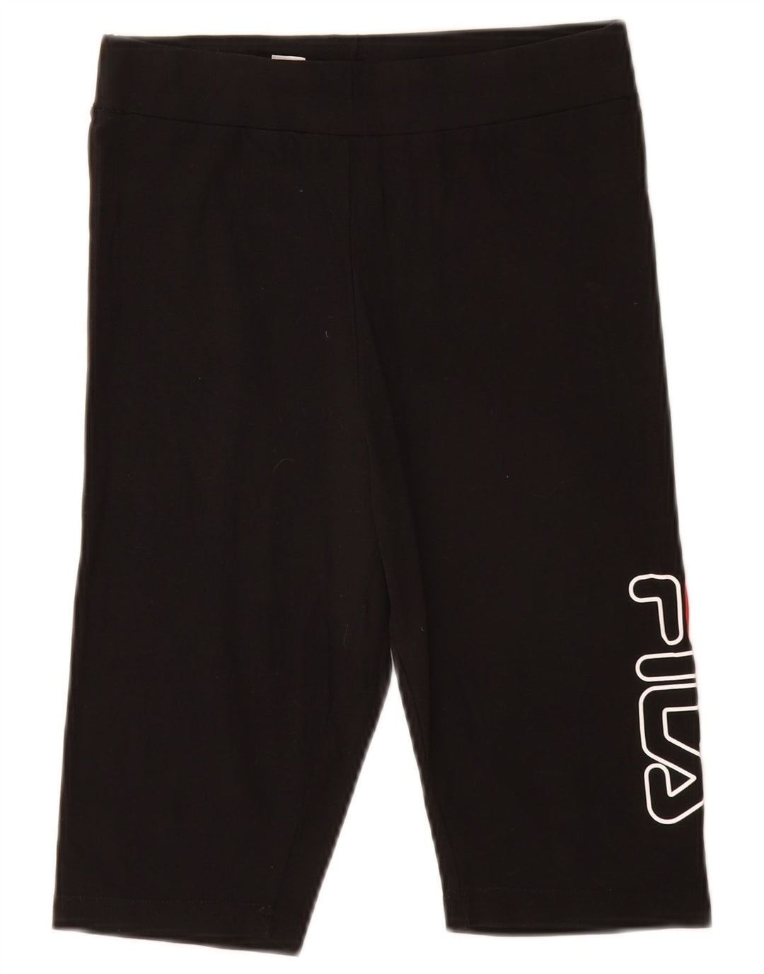 FILA Womens Graphic Sport Shorts UK 8 Small Black