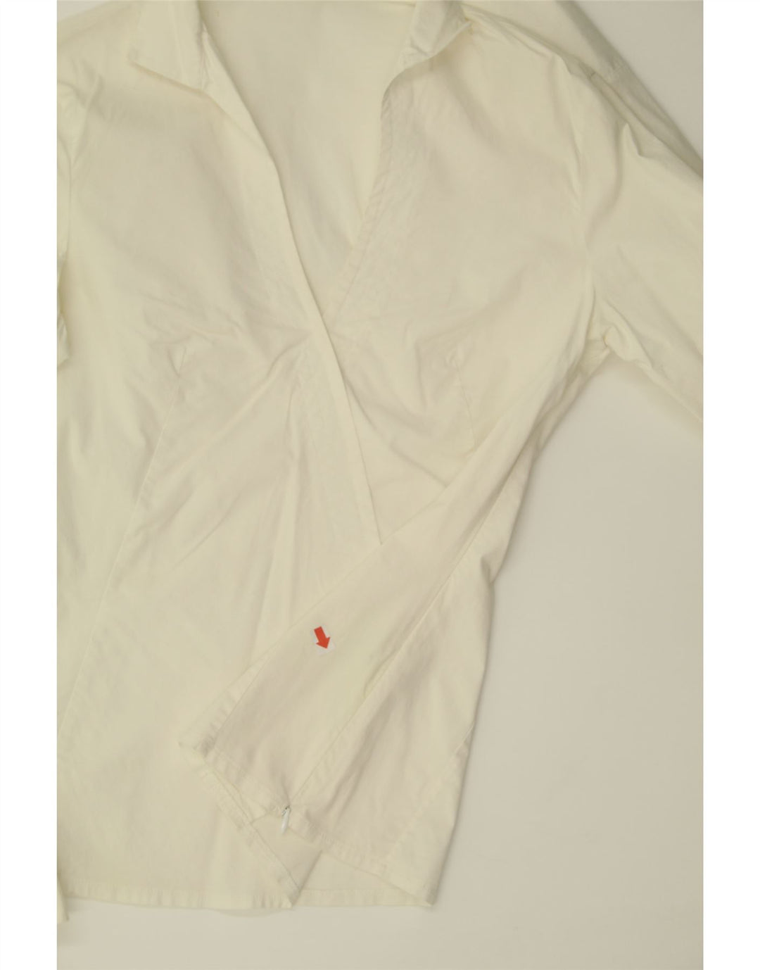 Blusa feminina BENETTON UK 12 algodão branco médio