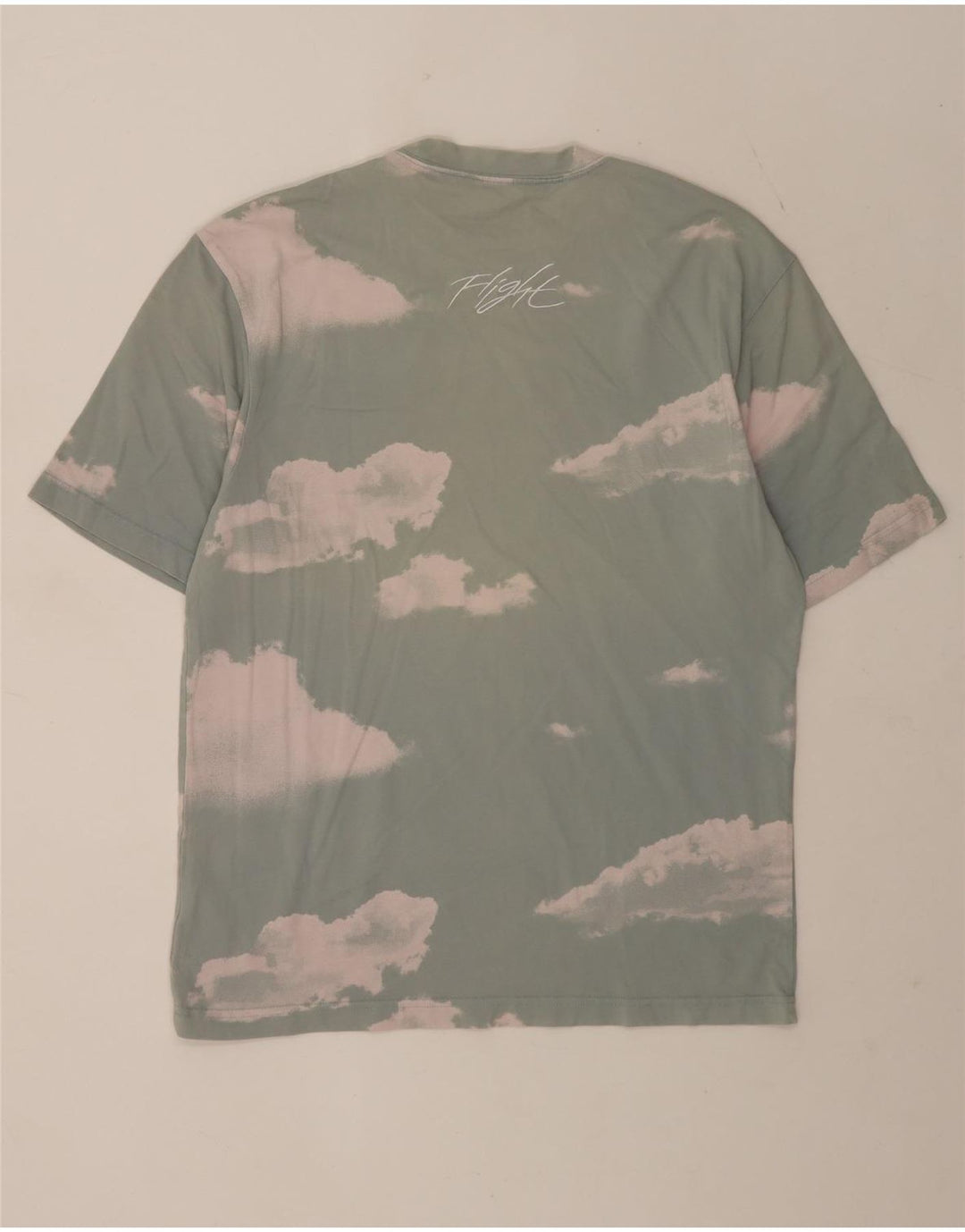 Camiseta masculina Jordan com estampa gráfica, algodão tie-dye verde médio