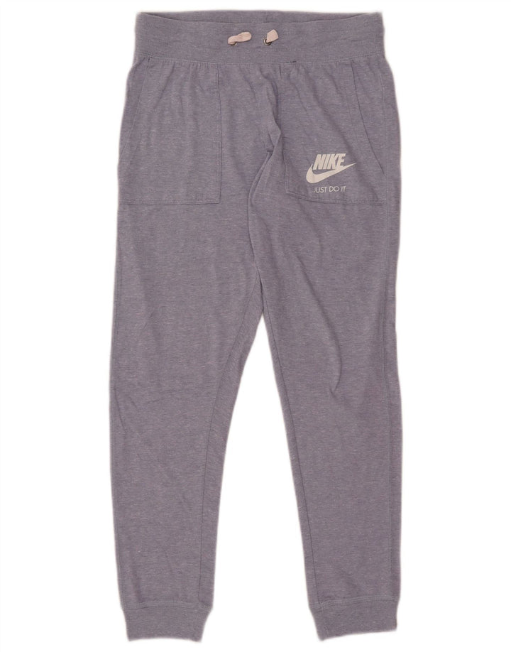 Calça de treino masculina Nike joggers pequeno algodão azul