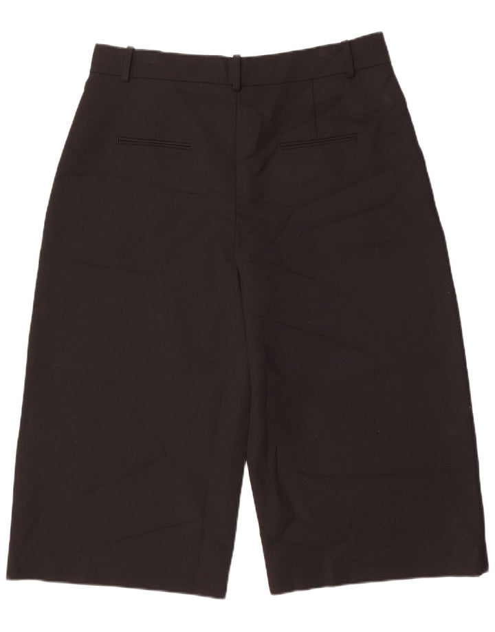 Zara Calça capri feminina de cintura alta XL preta