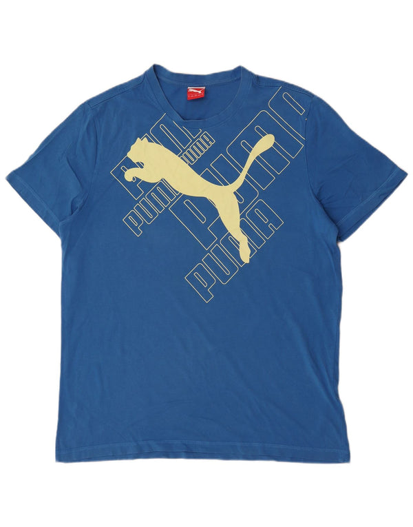 Puma Camiseta Masculina Graphic Top XL Algodão Azul