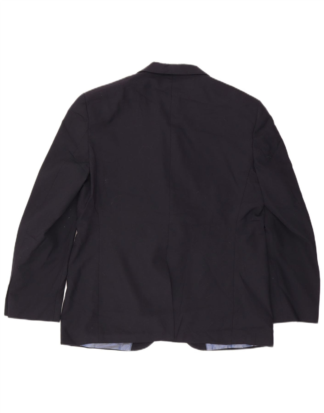 Jaqueta blazer masculina de 2 botões Marks & Spencer Reino Unido 42 grande lã azul marinho