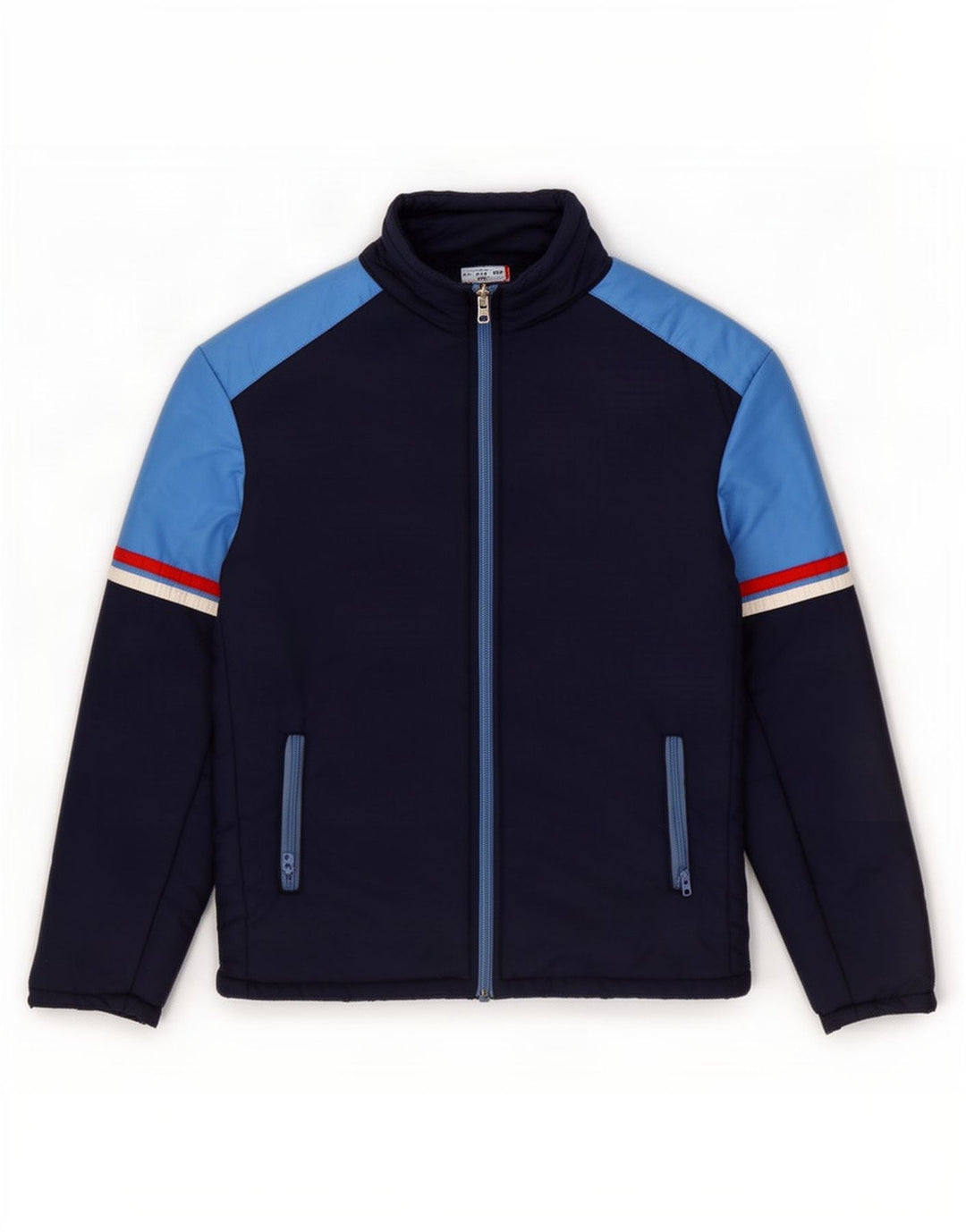 Jaqueta masculina acolchoada MARILENA UK 38 médio azul marinho colorblock poliamida