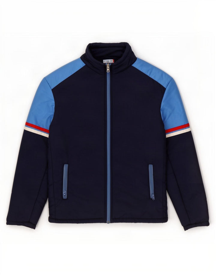Jaqueta masculina acolchoada MARILENA UK 38 médio azul marinho colorblock poliamida