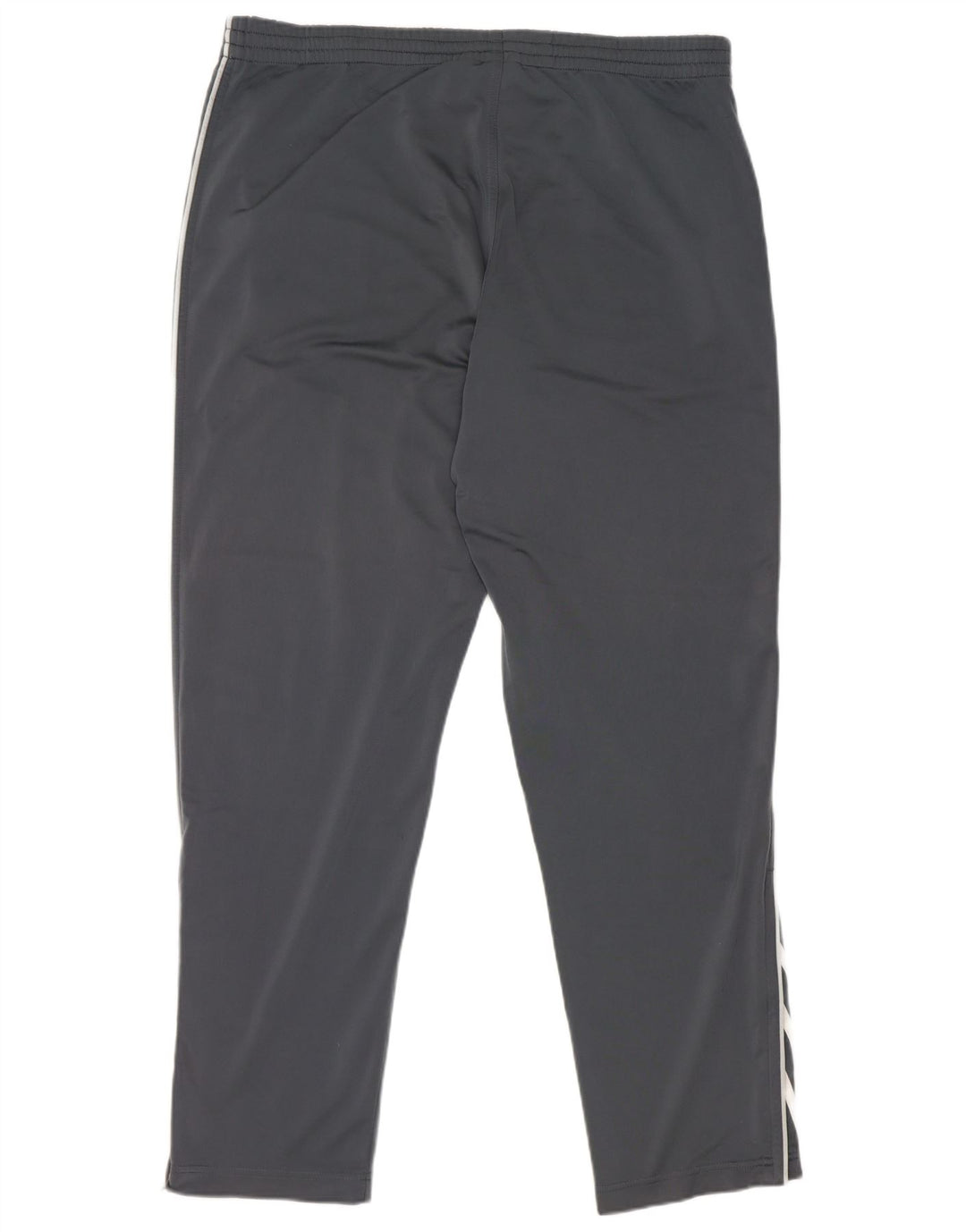 Calças de treino masculinas Adidas UK 42/44 poliéster cinza grande