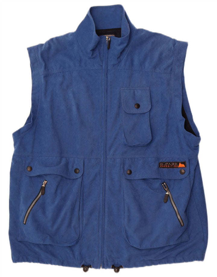 Colete utilitário masculino Greenstone Park UK 42 XL azul