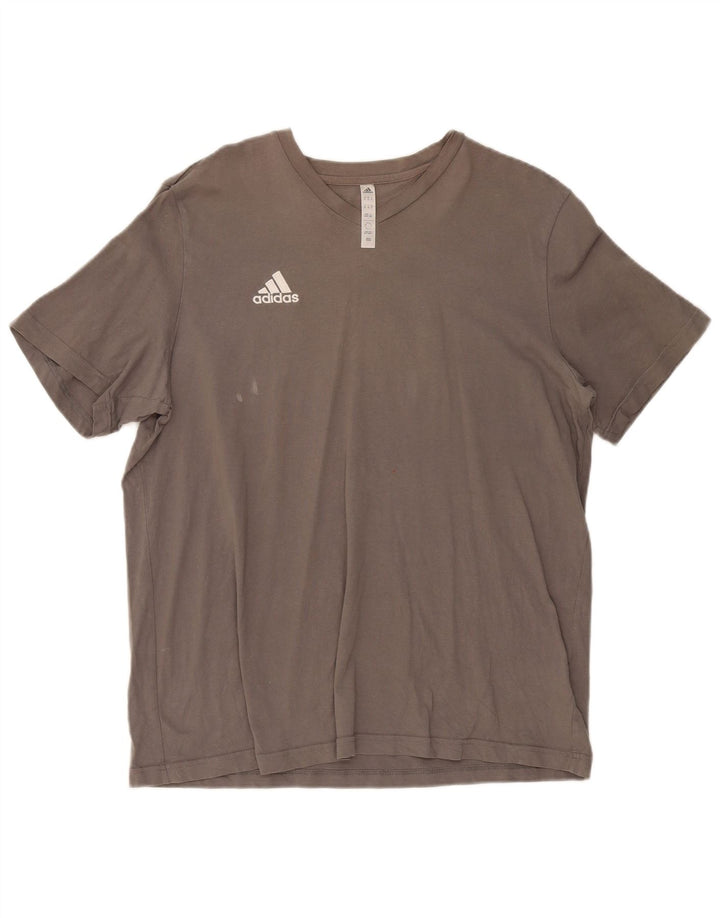 Camiseta masculina Adidas Top XL cinza algodão