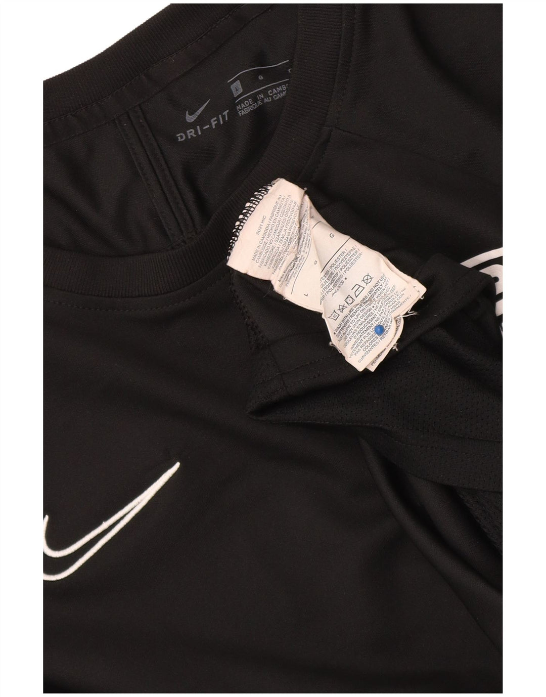 Camiseta Nike Masculina Dri Fit Graphic Top Grande Preto Colorblock Poliéster