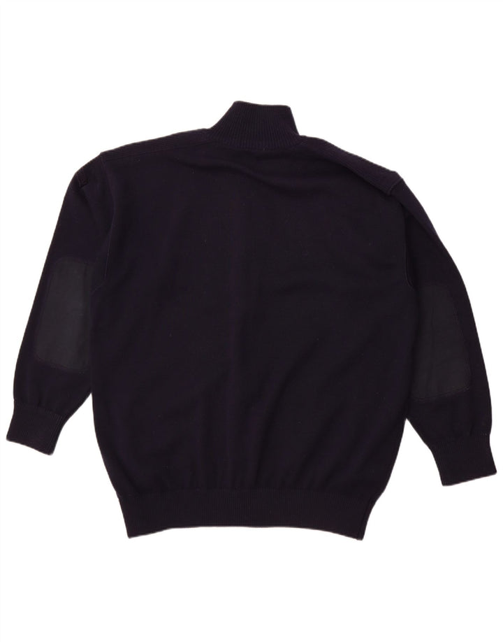Suéter cardigã masculino BLUE DRAKE XL lã azul marinho