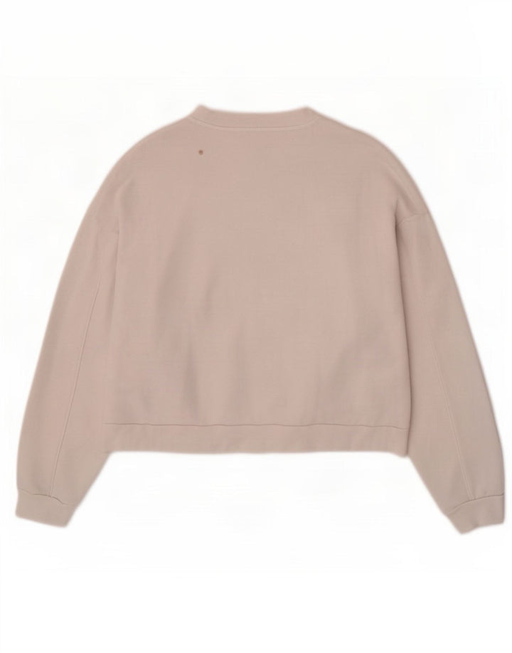 Moletom feminino Levi's Crop Graphic Oversized Jumper UK 14 Médio Branco