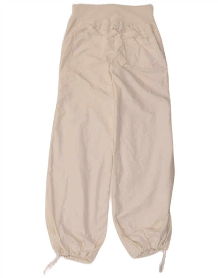 Calça de treino feminina CHAMPION Joggers UK 14 grande poliéster branco