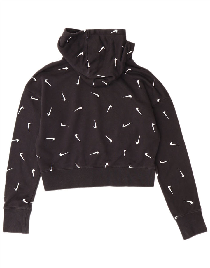 Jumper com capuz gráfico NIKE para meninas de 12 a 13 anos grande preto