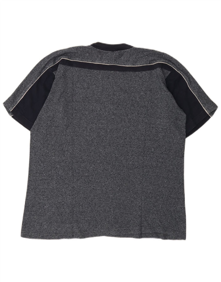 Camiseta masculina Champion XL azul marinho manchada