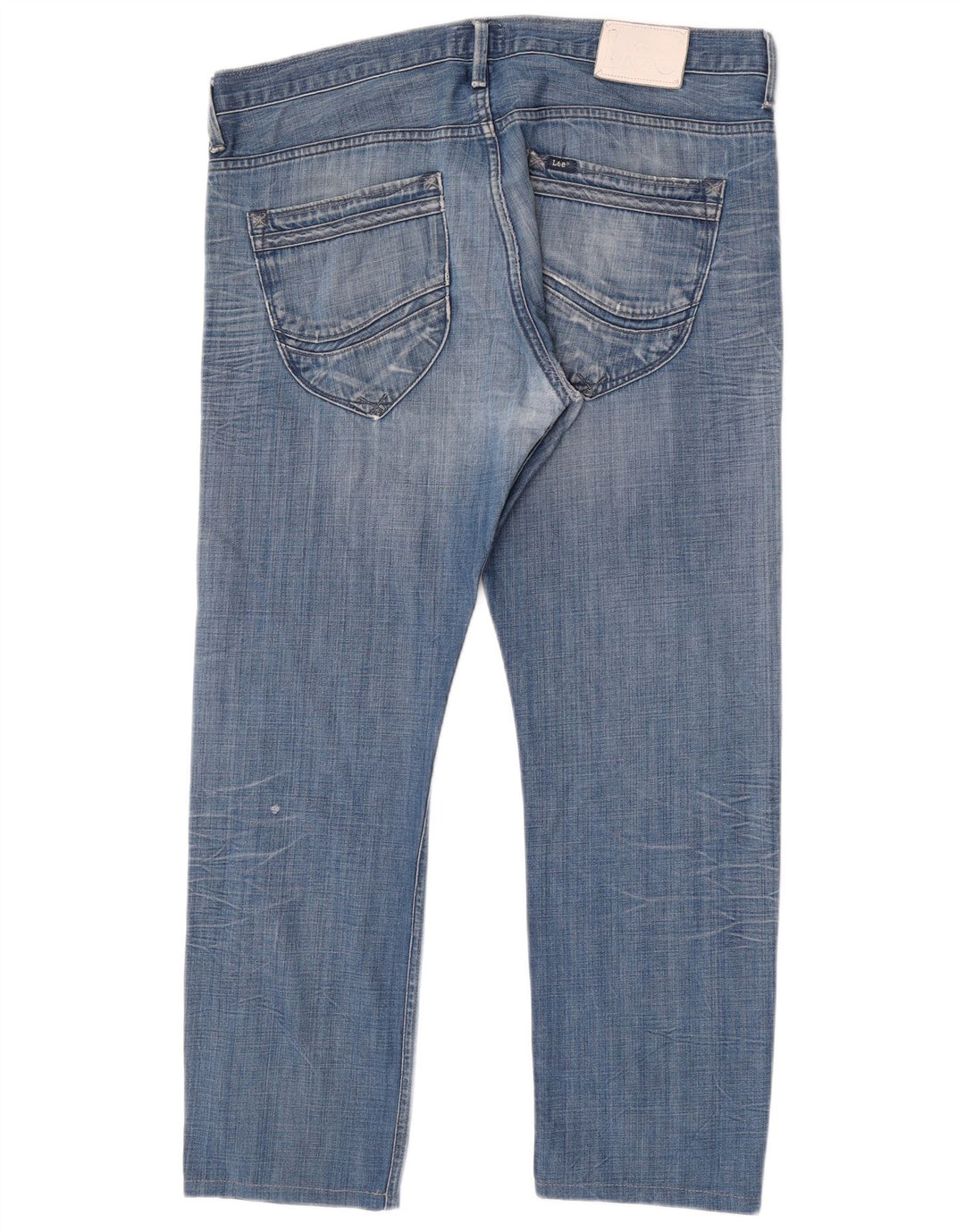 Lee Mens Zed Straight Jeans W38 L30 Azul Algodão