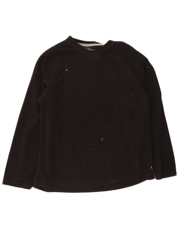 Suéter de lã masculino Marks & Spencer grande poliéster preto