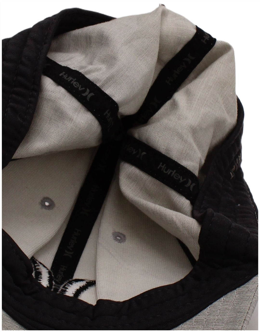 Boné de beisebol Hurley masculino Flex Fit gráfico grande/XL cinza poliéster