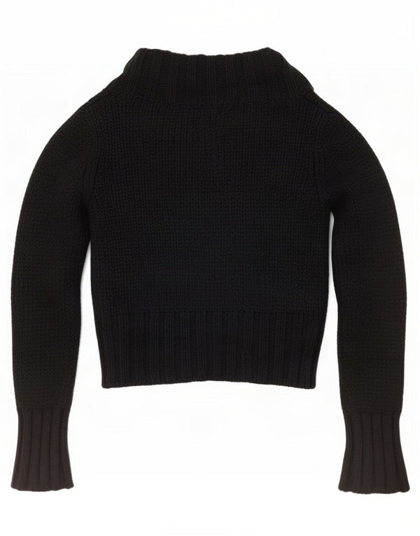 Suéter feminino Hobbs Crop Cardigan UK 10 pequeno preto