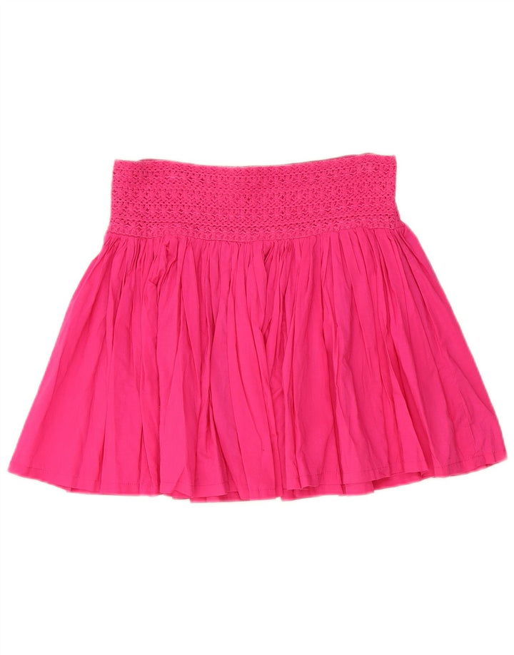 Minissaia feminina plissada Marks & Spencer W28 rosa médio